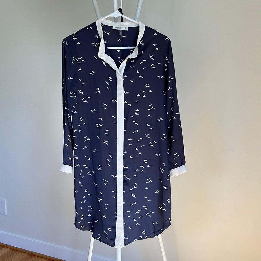 NWOT Amour Vert shirt dress size S